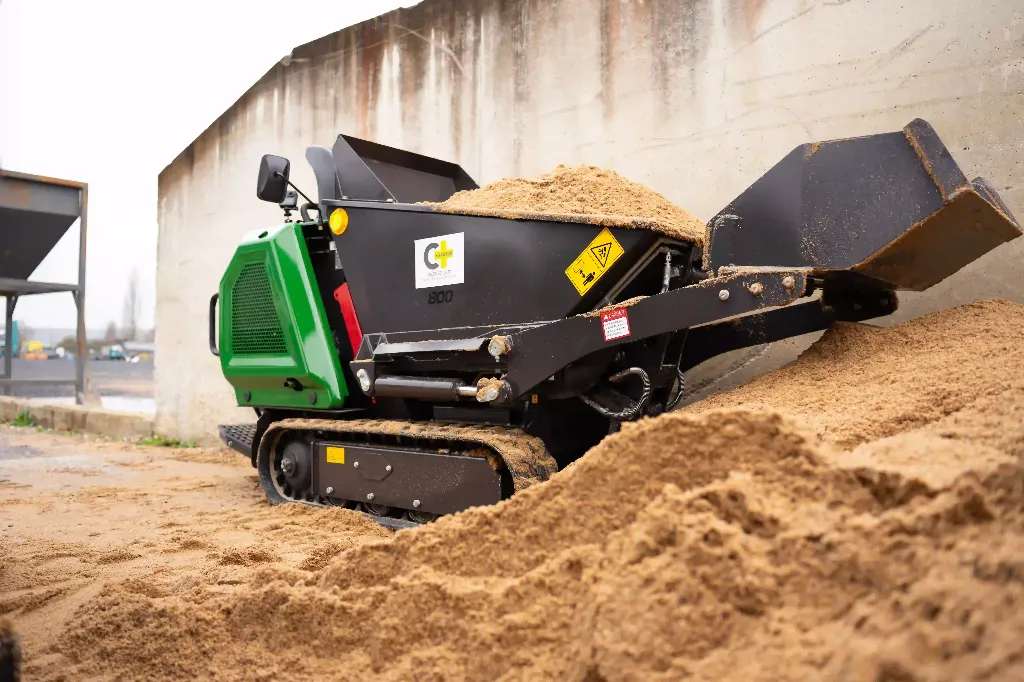 image illustrant le dp800 de profil dans un tas de sable