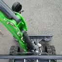 photo vue de haut du déport de flèche, de côté et chenilles de faces pour montrer utilité déport de flèche.